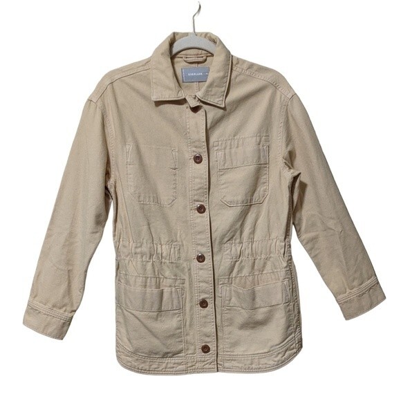 Everlane the cinchable Golden hour yellow chore utility jacket size XS - Picture 1 of 7